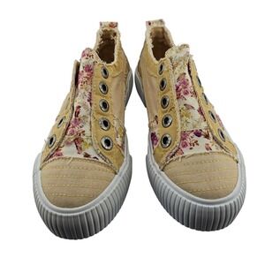Blowfish Malibu Kids Floral Slip On Sneakers‎ Kids size 1 Canvas Shoes New Box